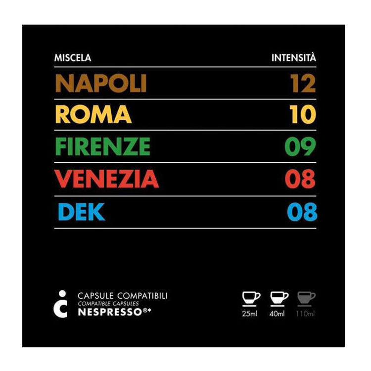 Picture of Tasting Kit Compatible with Nespresso IL Caffe Italiano 5 Varieties - 120 Capsules
