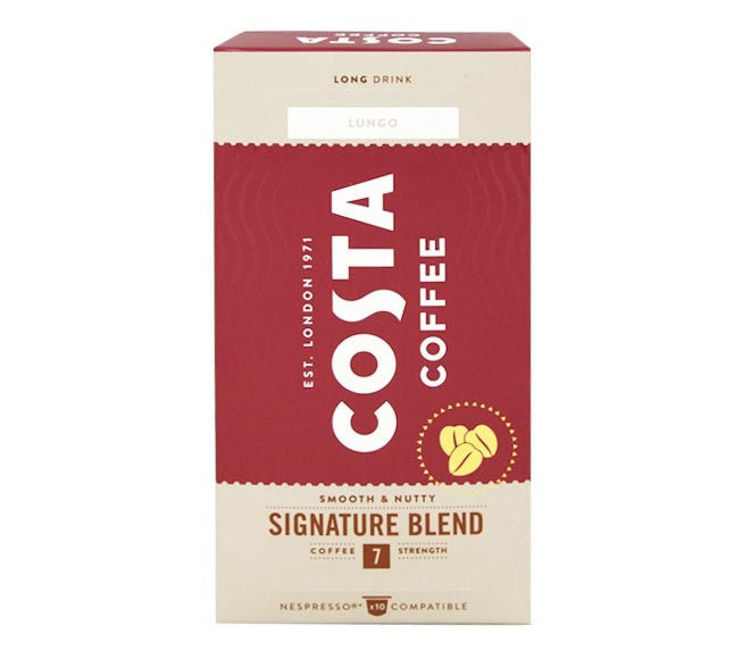 Picture of Costa Coffee Lungo Signature Blend Capsules Nespresso Compatible 10pcs | Intensity 7