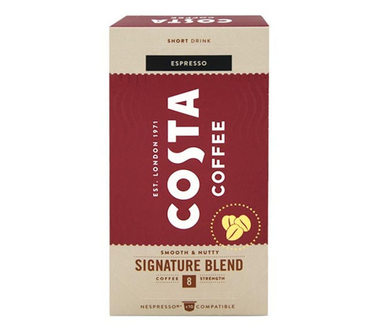 Picture of Costa Coffee Signature Blend 100% Arabica Capsules Nespresso Compatible 10pcs | Intensity 8