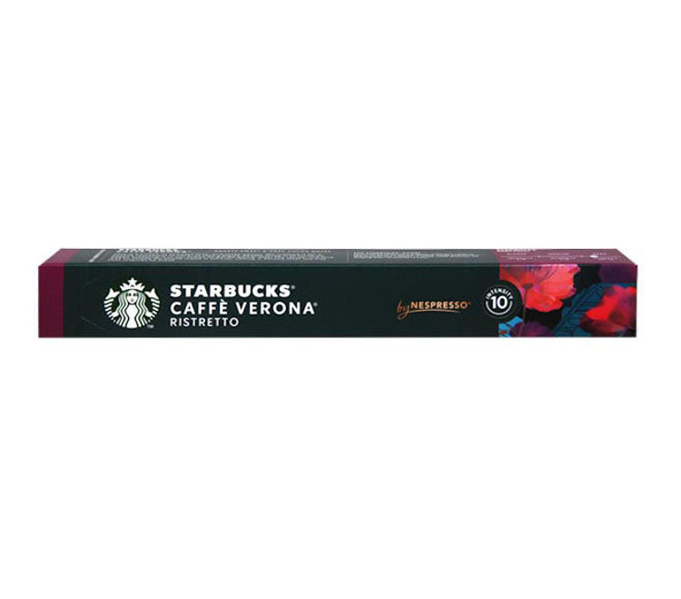 Picture of Starbucks Caffe Verona Ristretto Nespresso Compatible Capsules 10pcs | Intensity 10